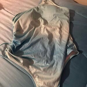 Light Blue Women's Intimate Bodysuit